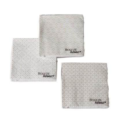 Boltze szalvéta Estany 3-féle változatban 2 cm x 17 cm x 17 cm bézs-fehér Boltze szalvéta Estany 3-féle változatban 2 cm x 17 cm x 17 cm bézs-fehér