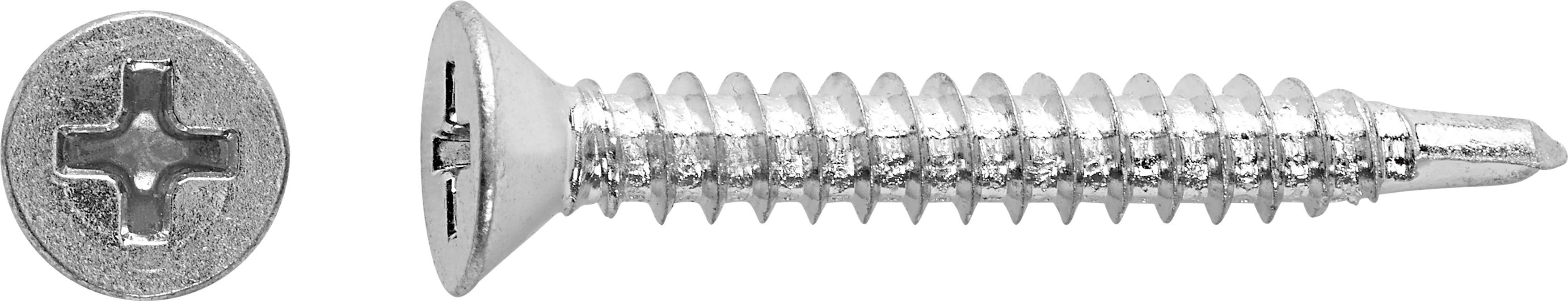 Süllyesztett fejű univerzális csavar PH-behajtás 3,9 mm x 25 mm 40 darab Süllyesztett fejű univerzális csavar PH-behajtás 3,9 mm x 25 mm 40 darab