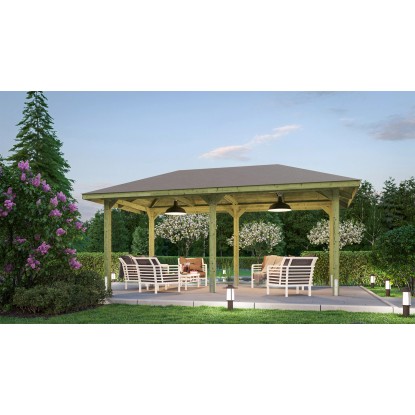 Weka Paradies B kerti lugas 1-es méret kazánnyomás alatt impregnált 584 cm x 333 Weka Paradies B kerti lugas 1-es méret kazánnyomás alatt impregnált 584 cm x 333