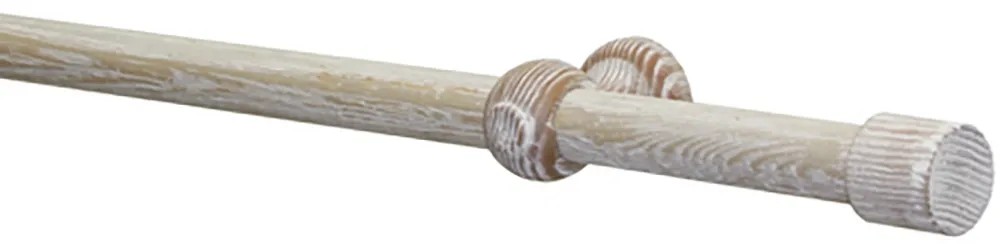 Gardinia Shorty függönyrúd-készlet 2,5 cm átmérő Castell meszelt tölgy 160 cm FS Gardinia Shorty függönyrúd-készlet 2,5 cm átmérő Castell meszelt tölgy 160 cm FS