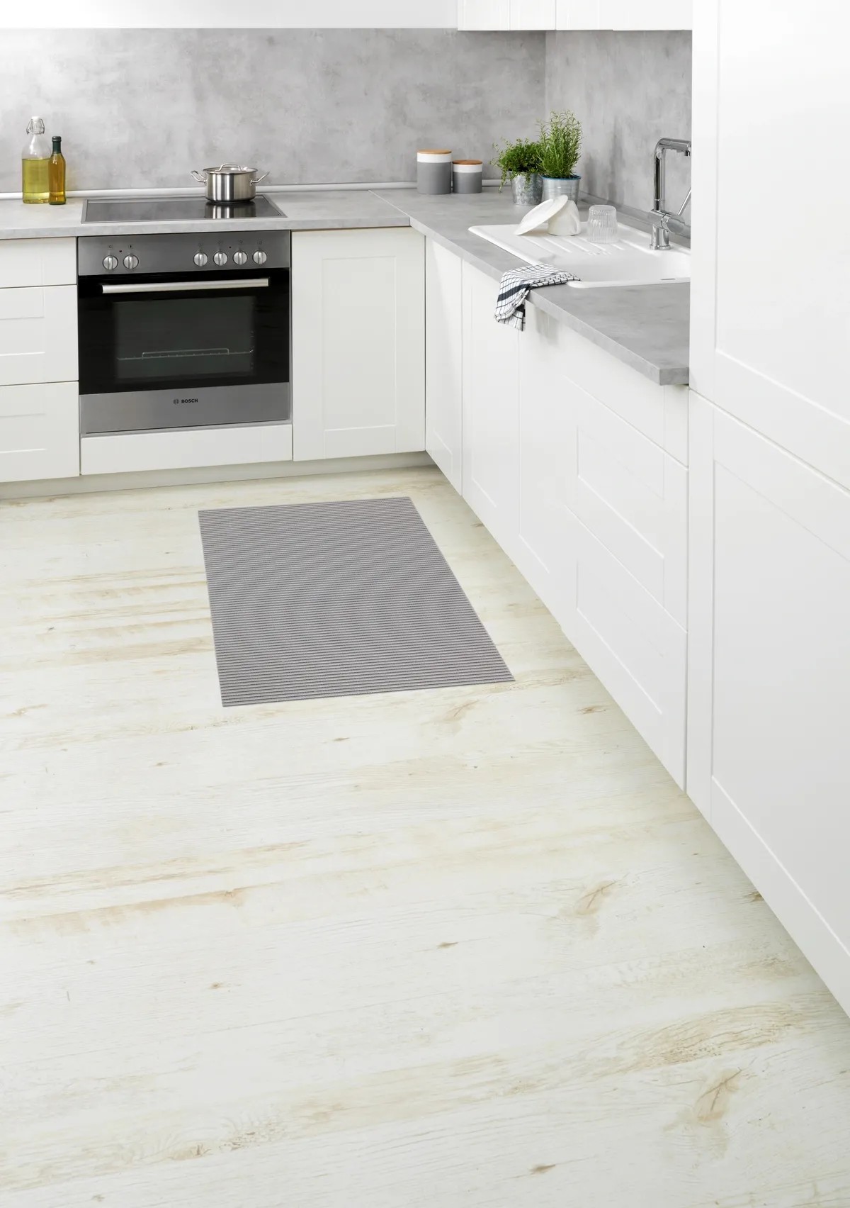 Wenko fürdőszobaszőnyeg műanyag 50 cm x 80 cm szürke Wenko fürdőszobaszőnyeg műanyag 50 cm x 80 cm szürke