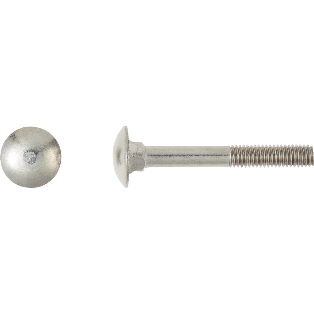 Kapupánt csavar részleges menettel M8 x 60 mm A2 acél - súlyra Kapupánt csavar részleges menettel M8 x 60 mm A2 acél - súlyra