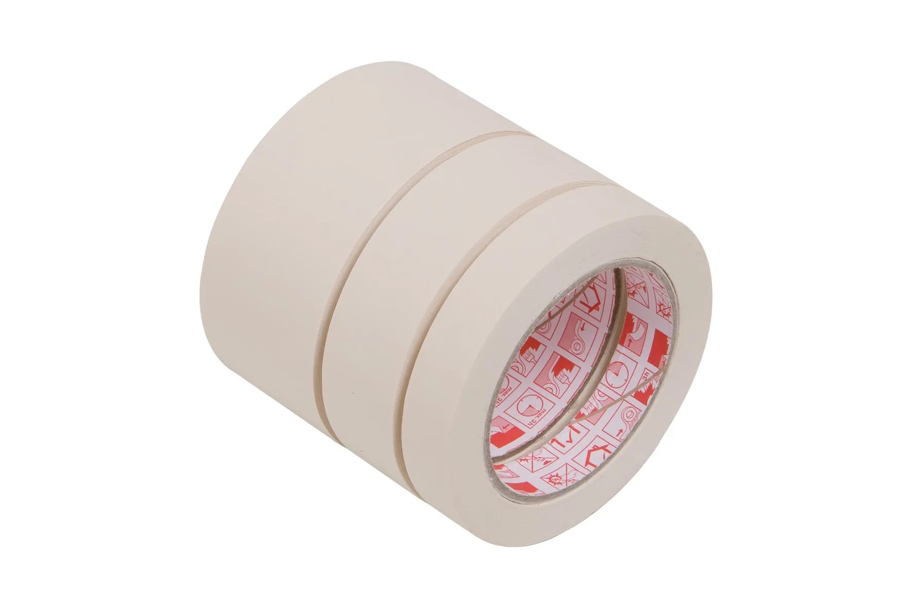 LUX-TOOLS lapos krepp ragasztószalag-készlet, bézs, 3 x 50 m x 19/30/50 mm LUX-TOOLS lapos krepp ragasztószalag-készlet, bézs, 3 x 50 m x 19/30/50 mm