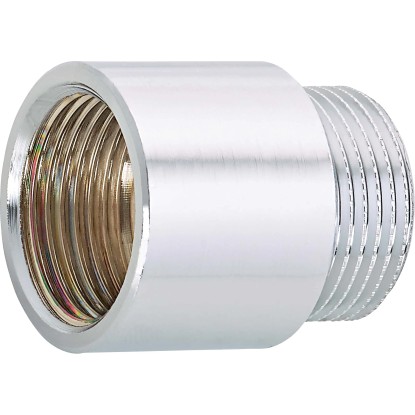 OBI csaphosszabbító 24,1 mm (Rp 3/4) x 26,4 mm (R 3/4) krómozott sárgaréz 25 mm OBI csaphosszabbító 24,1 mm (Rp 3/4) x 26,4 mm (R 3/4) krómozott sárgaréz 25 mm