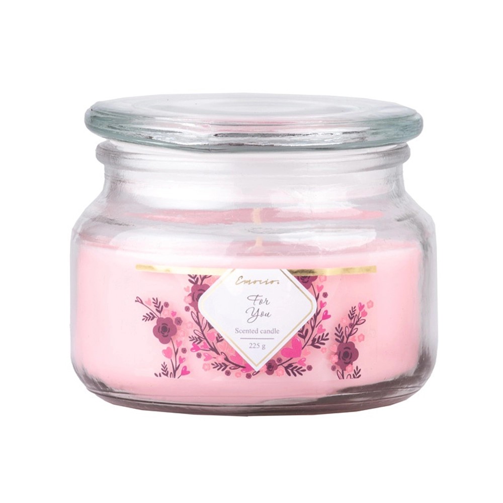 Emocio Glass illatgyertya üvegfedéllel 100 mm x 79 mm For You Emocio Glass illatgyertya üvegfedéllel 100 mm x 79 mm For You