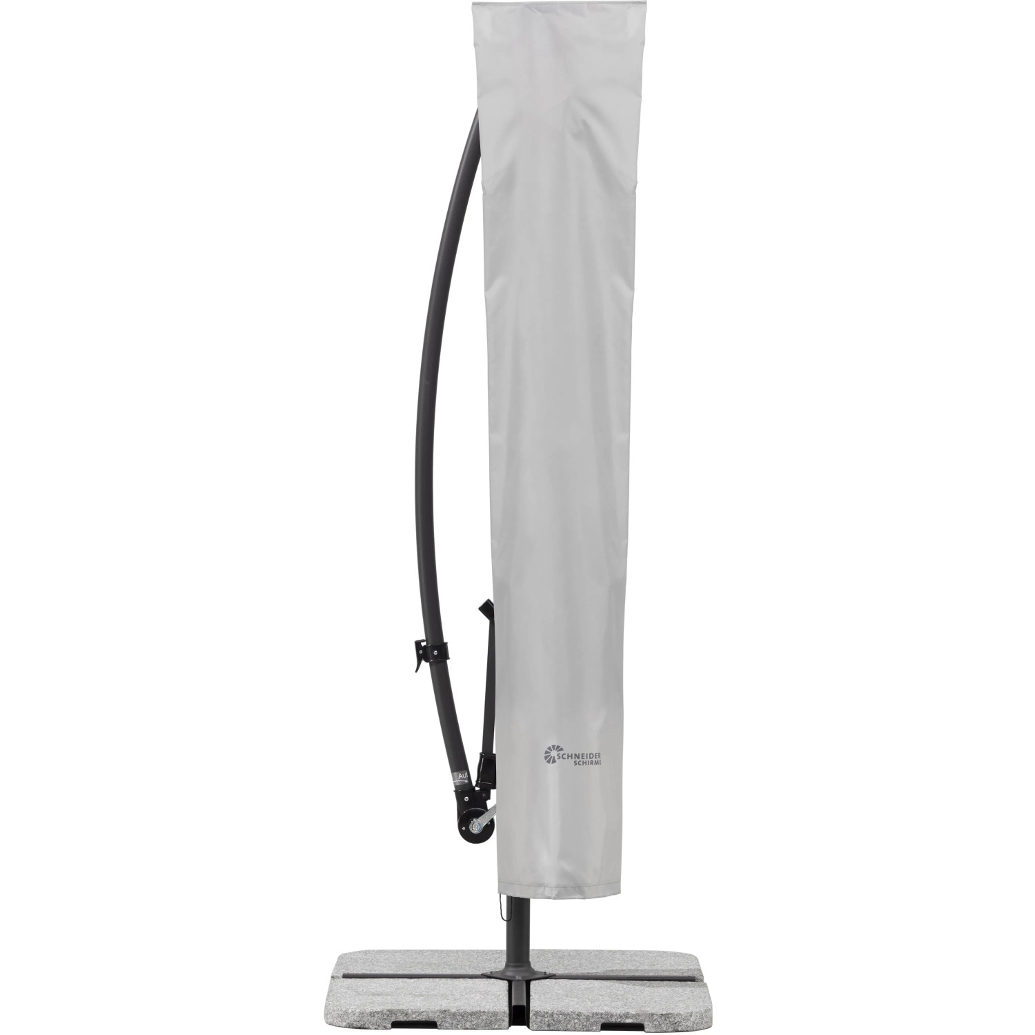 Schneider védőhuzat oldalkaros napernyőkhöz, 300 cm átmérőig, poliészterből, vízlepergető. Schneider védőhuzat oldalkaros napernyőkhöz, 300 cm átmérőig, poliészterből, vízlepergető.
