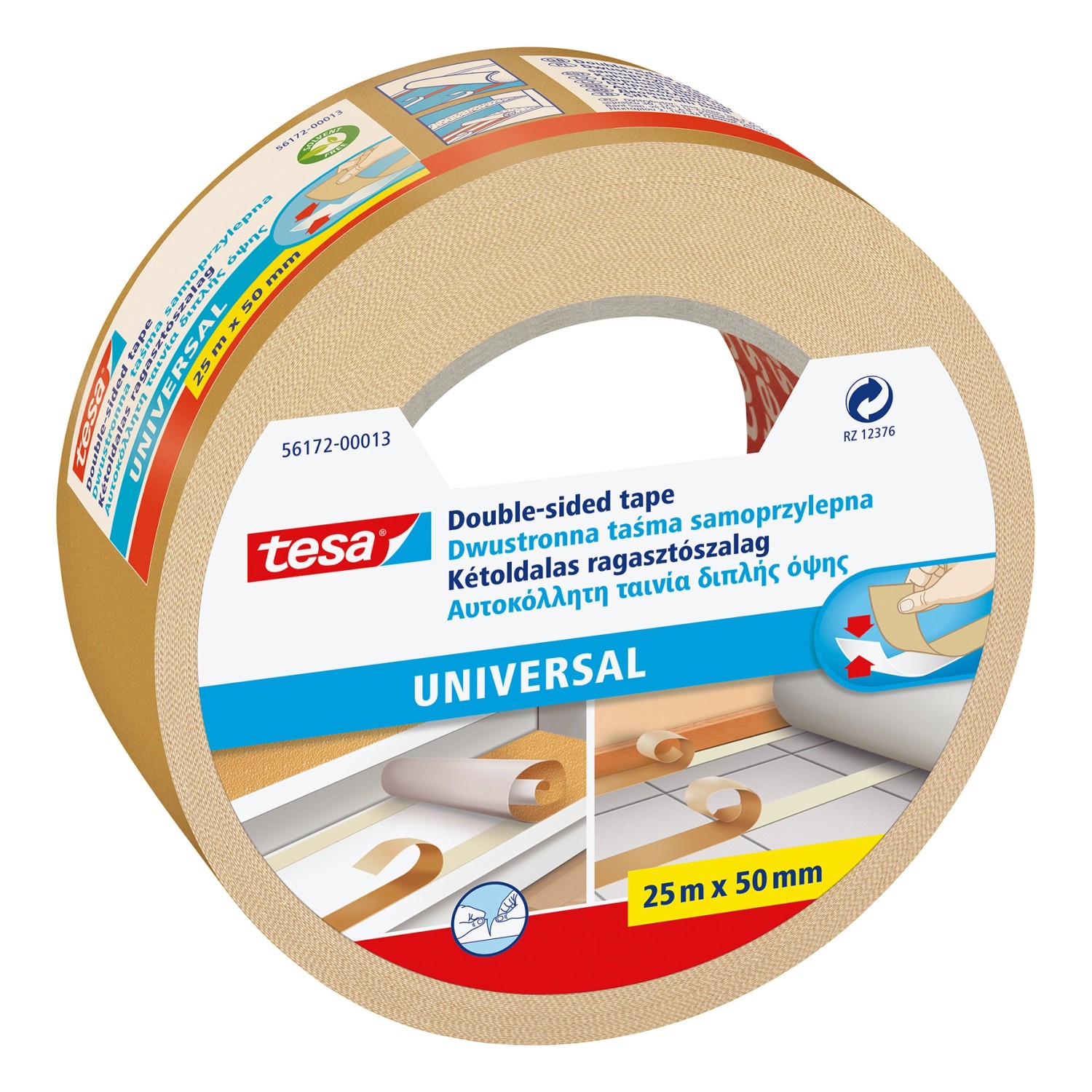 tesa Universal ragasztószalag kétoldalú 25 m x 50 mm tesa Universal ragasztószalag kétoldalú 25 m x 50 mm