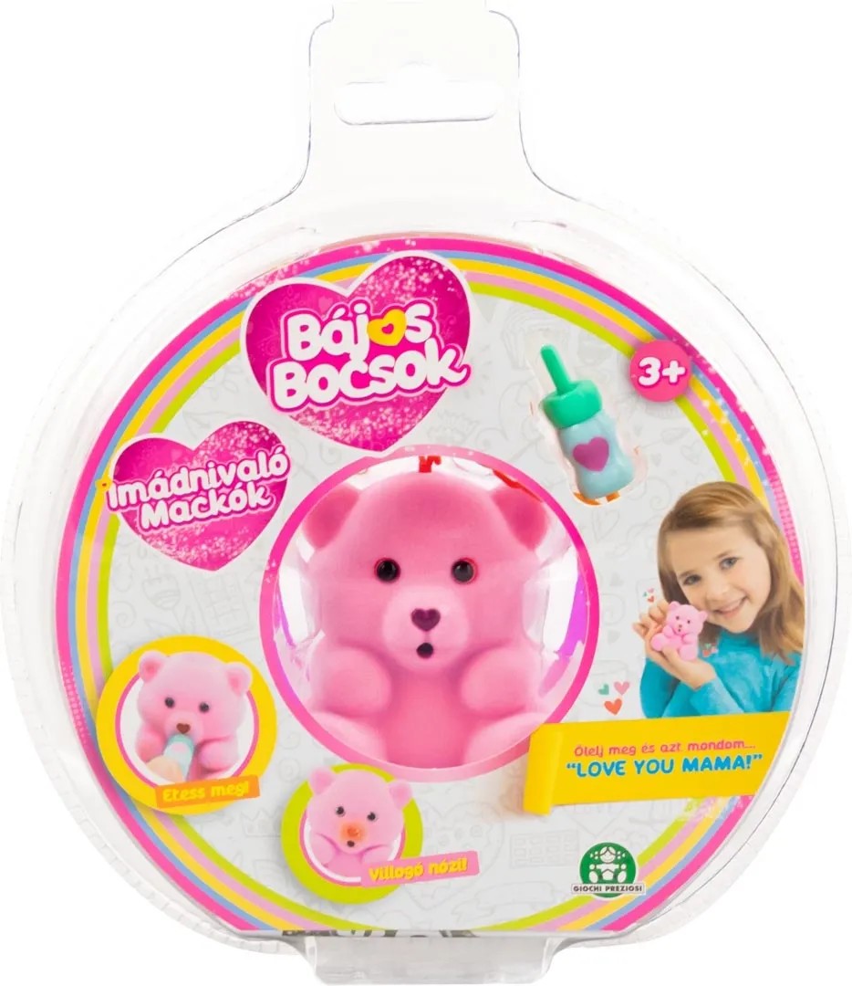 Bájos Bocsok plüssmaci - rózsaszín Bájos Bocsok plüssmaci - rózsaszín