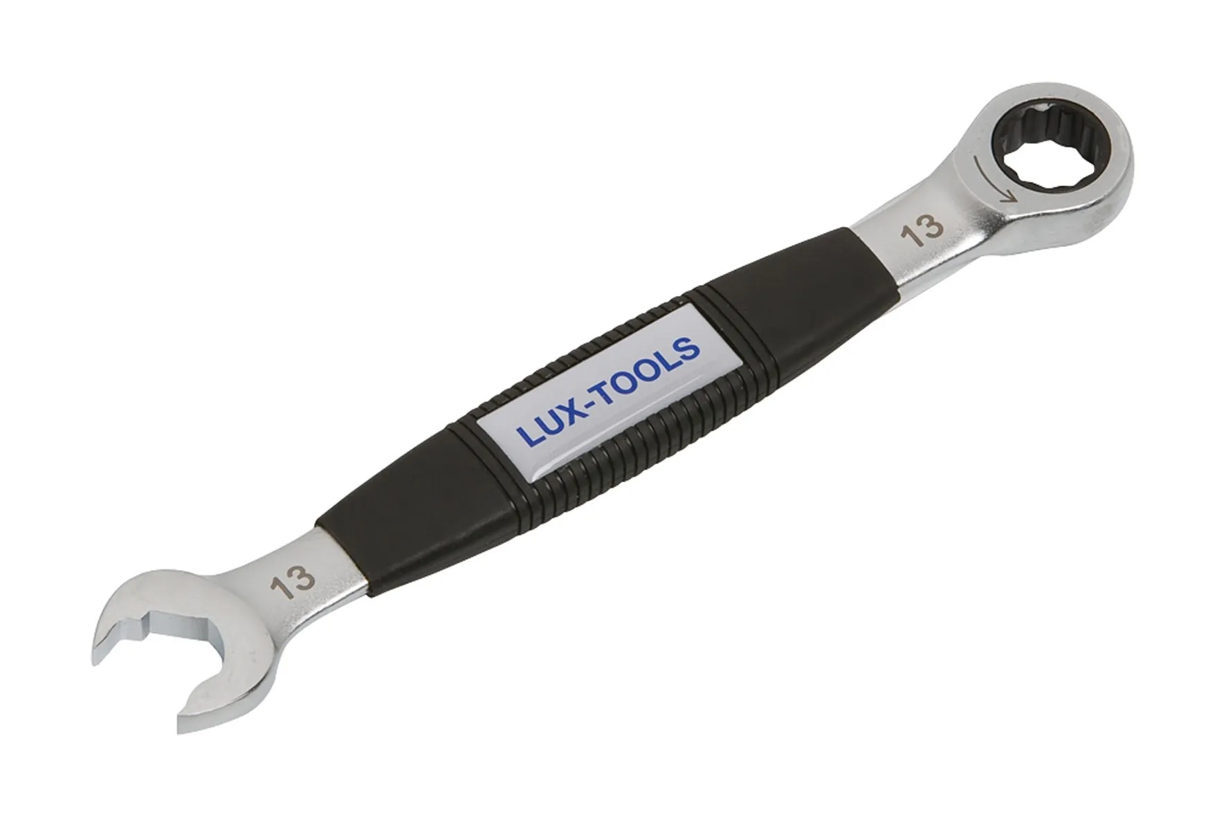 LUX racsnis csavarkulcs Comfort 13 mm, racsnis funkcióval és ergonomikus fogantyúval. LUX racsnis csavarkulcs Comfort 13 mm, racsnis funkcióval és ergonomikus fogantyúval.