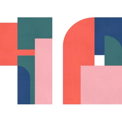Komar fátyoltapéta Geometric Colours 350 cm x 250 cm színes Komar fátyoltapéta Geometric Colours 350 cm x 250 cm színes
