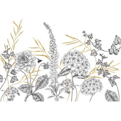 Komar nemszőtt fotótapéta Bumble Bee 400 cm x 260 cm Komar nemszőtt fotótapéta Bumble Bee 400 cm x 260 cm