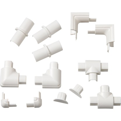 D-Line kábelcsatorna tartozékkészlet 16 mm x 8 mm fehér D-Line kábelcsatorna tartozékkészlet 16 mm x 8 mm fehér