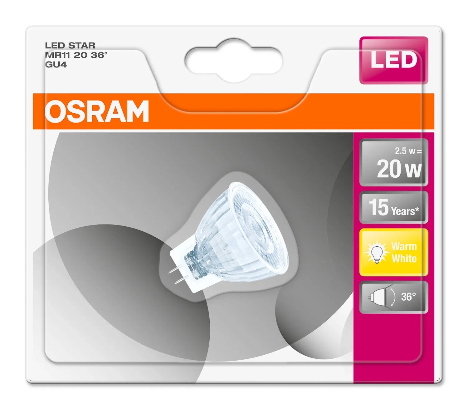Osram LED-izzó GU4 2,5 W melegfehér 184 lm EEK: G 3,8 cm x 3,5 cm (Ma x Át) Osram LED-izzó GU4 2,5 W melegfehér 184 lm EEK: G 3,8 cm x 3,5 cm (Ma x Át)