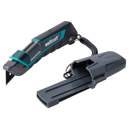 Wolfcraft biztonsági trapézpengés kés Pro Safety tokkal Wolfcraft biztonsági trapézpengés kés Pro Safety tokkal