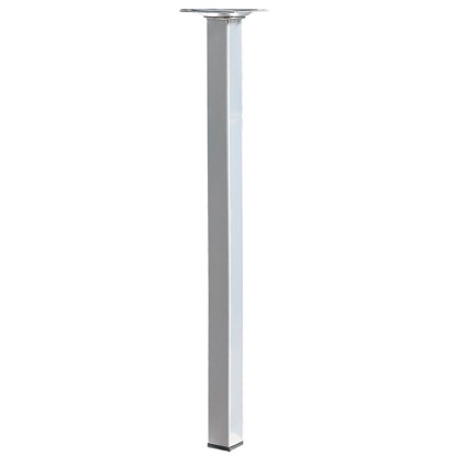 Hettich asztalláb 25 mm x 25 mm x 400 mm alumínium hatású Hettich asztalláb 25 mm x 25 mm x 400 mm alumínium hatású