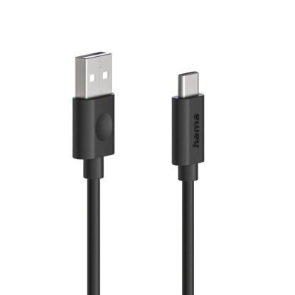 Hama adatkábel USB 2.0 USB-A/TYPE-C 60W 1,2M fekete Hama adatkábel USB 2.0 USB-A/TYPE-C 60W 1,2M fekete
