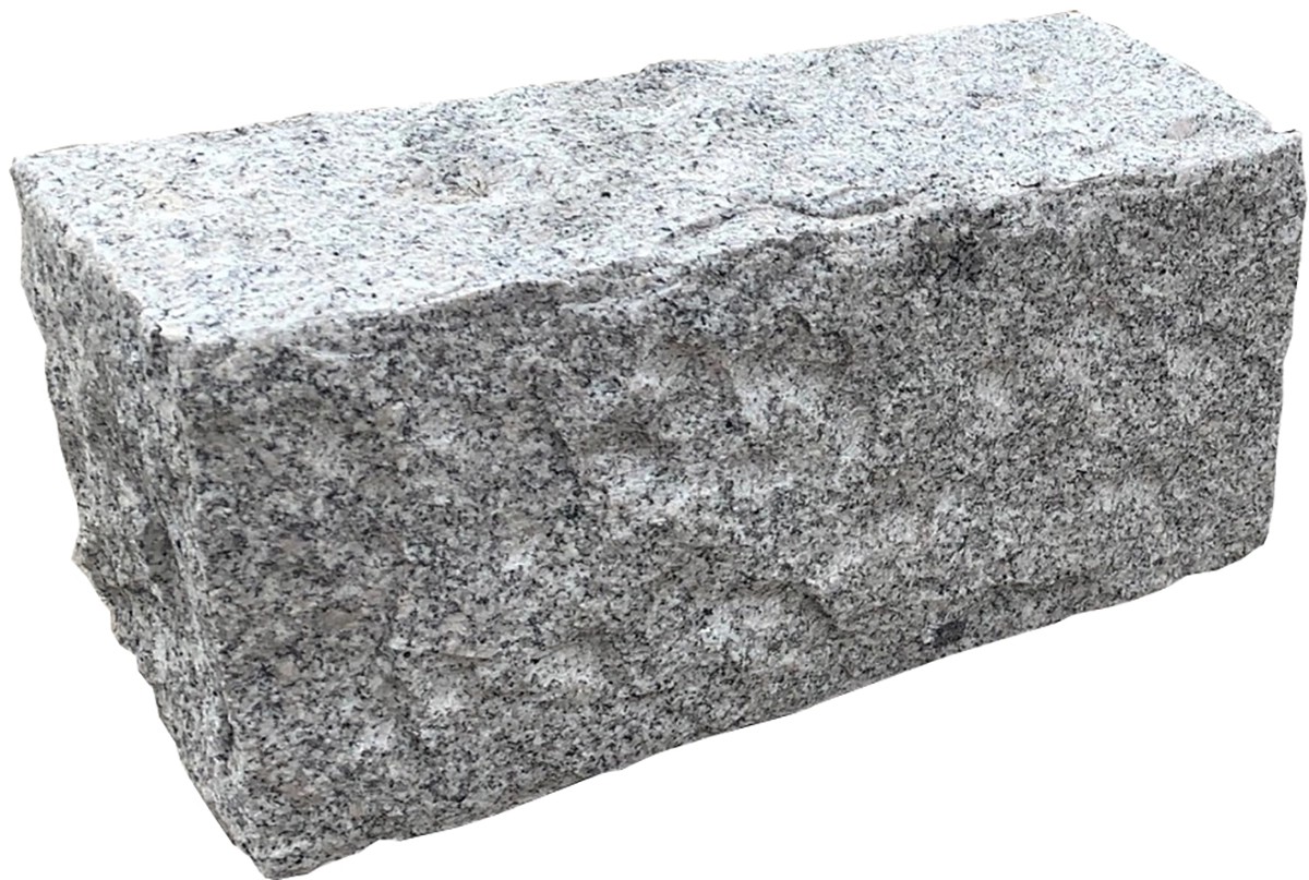 Gránit falazóblokk hasított 14 cm x 16 cm x 35 cm szürke Gránit falazóblokk hasított 14 cm x 16 cm x 35 cm szürke