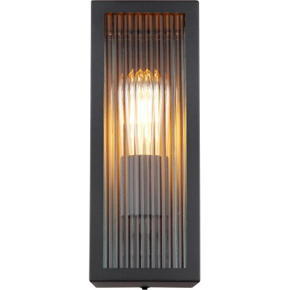 Fekete matt Globo kültéri lámpa üveggel és E27 foglalattal. Fali lámpa kültéri használatra. Fekete matt Globo kültéri lámpa üveggel és E27 foglalattal. Fali lámpa kültéri használatra.