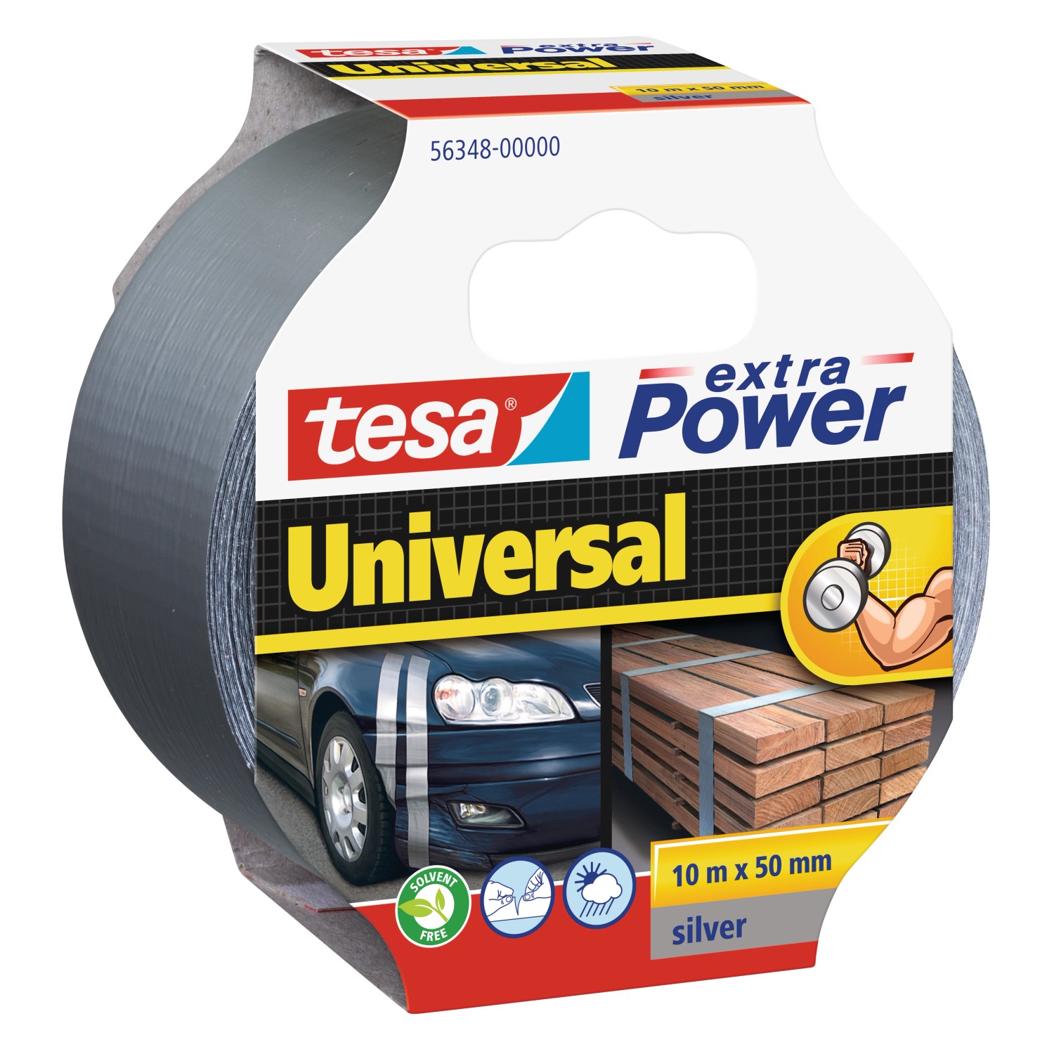 tesa Extra Power Universal szövetszalag ezüst 10 m x 50 mm tesa Extra Power Universal szövetszalag ezüst 10 m x 50 mm