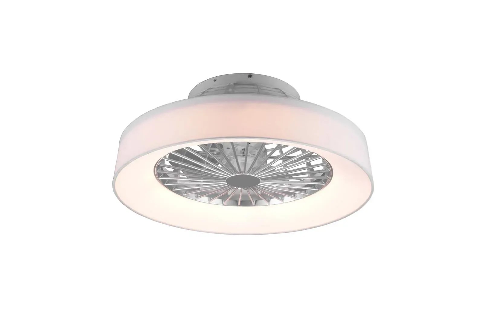 Trio Farsund LED Dim mennyezeti lámpa 47 cm 26,8 W ventilátorral szürke Trio Farsund LED Dim mennyezeti lámpa 47 cm 26,8 W ventilátorral szürke