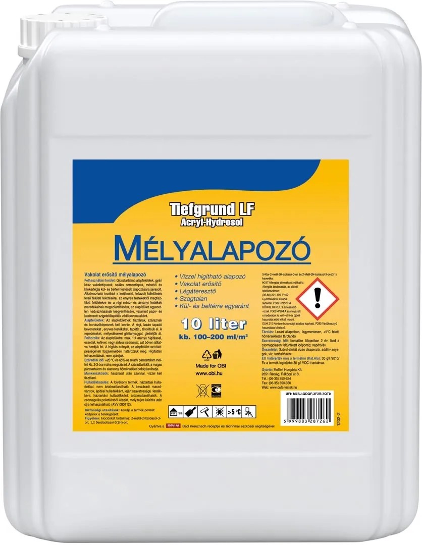 Mélyalapozó diszperziós 10 l Mélyalapozó diszperziós 10 l