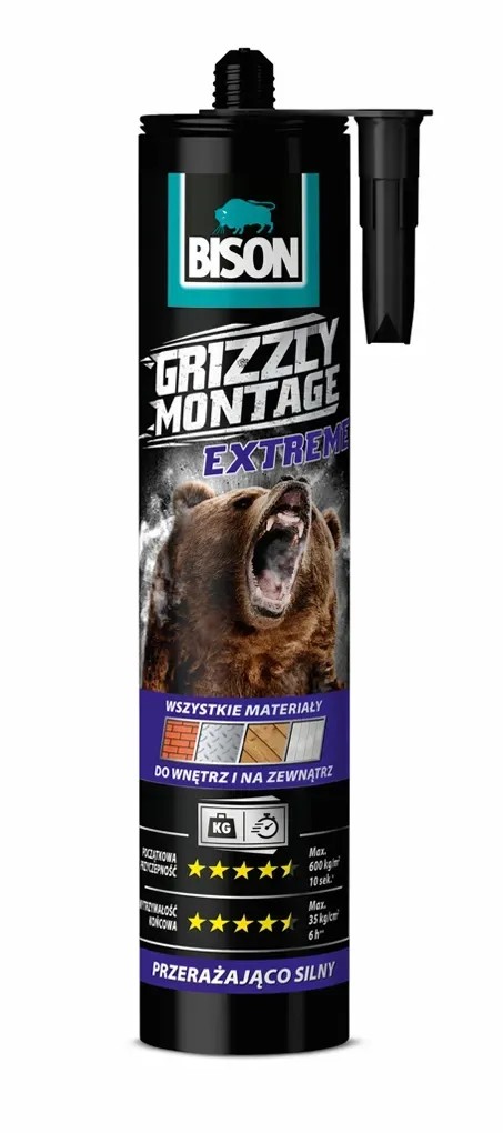 Bison grizzly extrém erős szerelési ragasztó Bison grizzly extrém erős szerelési ragasztó
