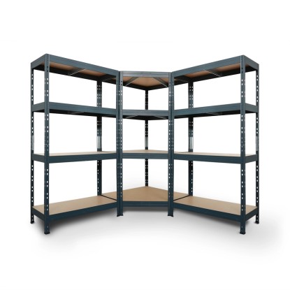 AR Shelving Rivet készlet 180 x 180 x 180 x 45 cm 4 HDF polccal antracit AR Shelving Rivet készlet 180 x 180 x 180 x 45 cm 4 HDF polccal antracit