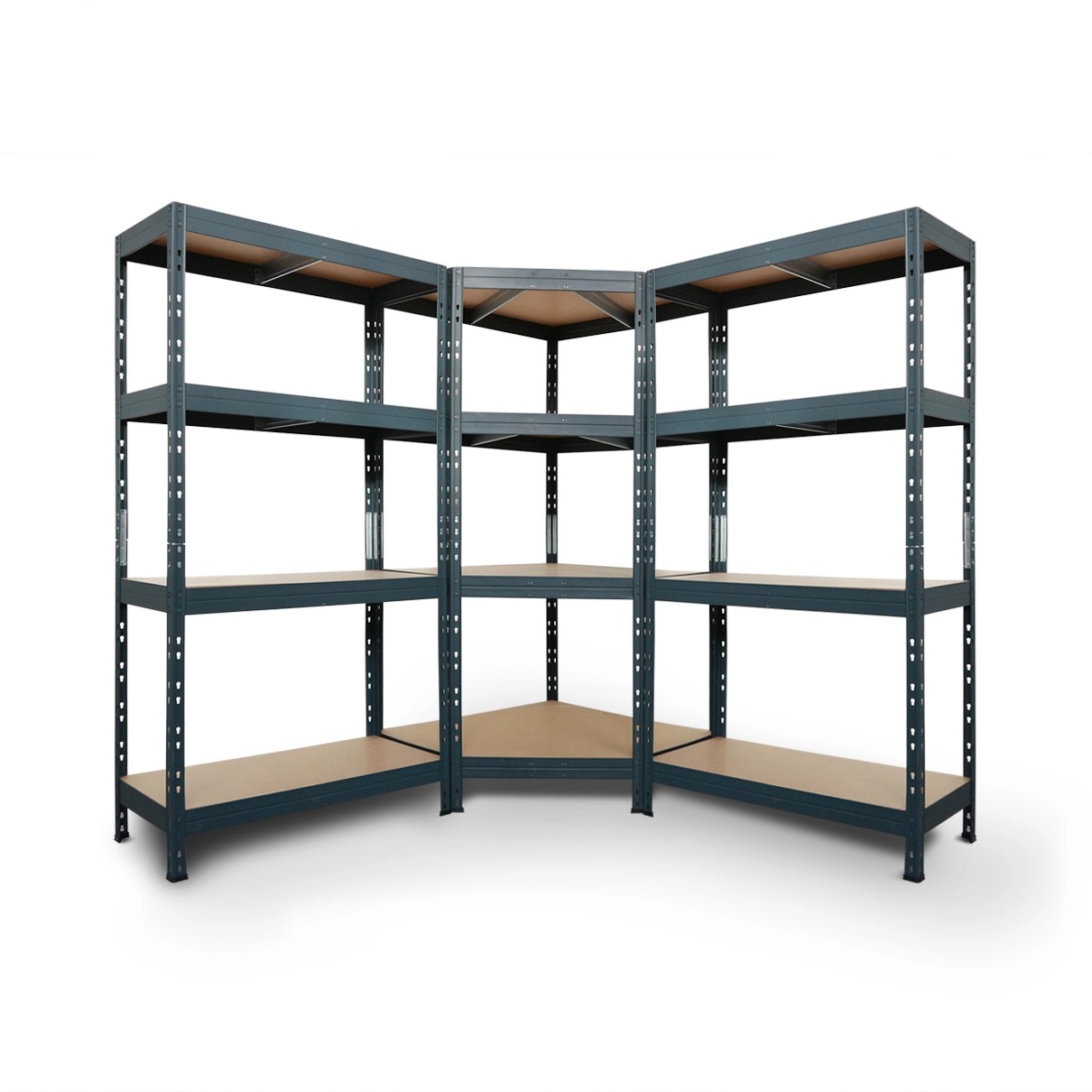 AR Shelving Rivet készlet 180 x 180 x 180 x 45 cm 4 HDF polccal antracit AR Shelving Rivet készlet 180 x 180 x 180 x 45 cm 4 HDF polccal antracit