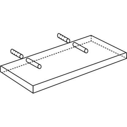 Vázlat: Fali polc rögzítőcsapokkal (szürke, 1x1x8 cm) a lebegő megjelenéshez. Vázlat: Fali polc rögzítőcsapokkal (szürke, 1x1x8 cm) a lebegő megjelenéshez.