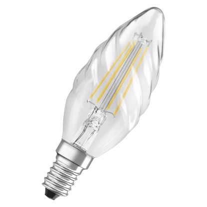 Osram LED filament csavart gyertya izzó E14 4 W melegfehér Osram LED filament csavart gyertya izzó E14 4 W melegfehér