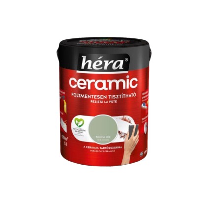 Héra Ceramic beltéri falfesték minimál zöld 5 l Héra Ceramic beltéri falfesték minimál zöld 5 l
