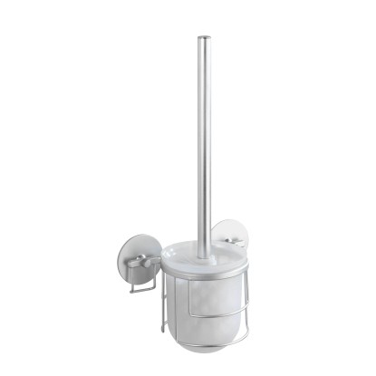 Wenko Turbo-Loc WC-garnitúra, alumínium, nyitott, fúrás nélkül rögzíthető Wenko Turbo-Loc WC-garnitúra, alumínium, nyitott, fúrás nélkül rögzíthető