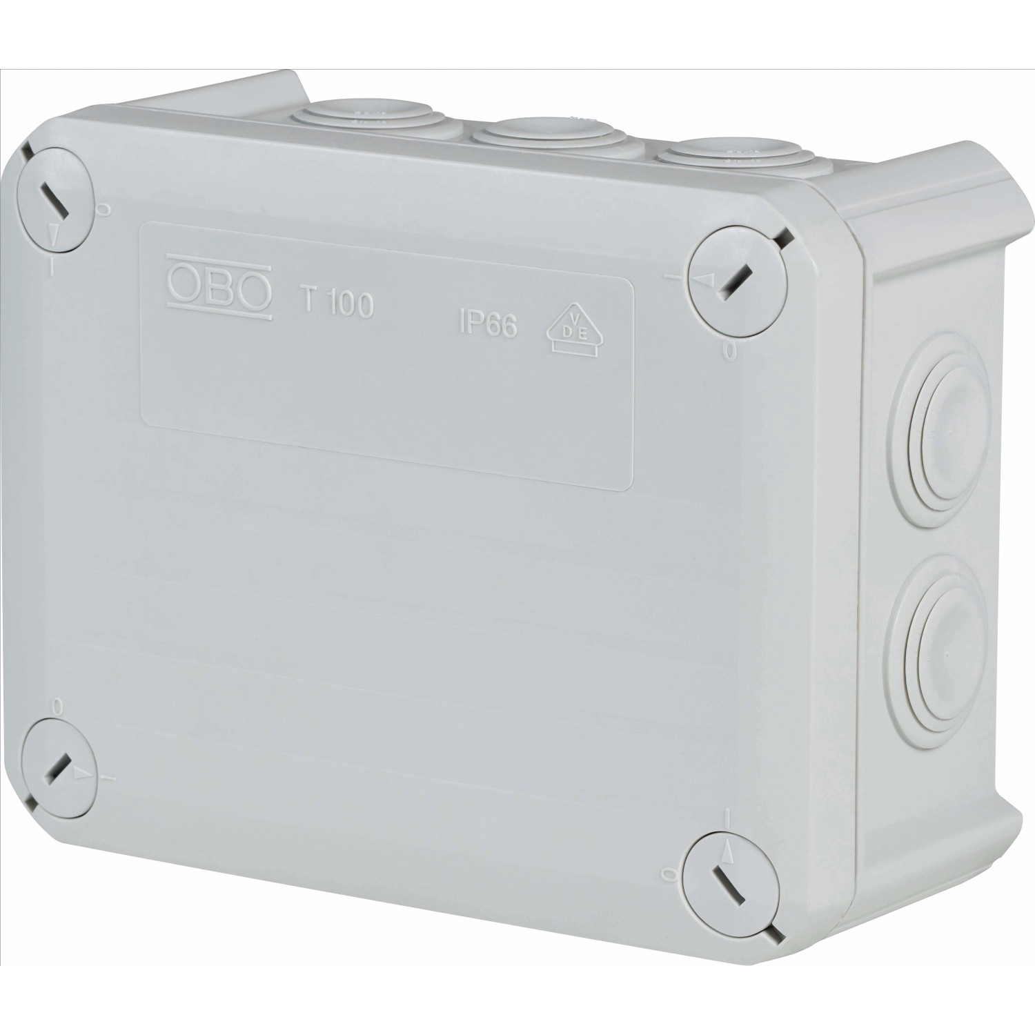 OBO elágazódoboz falon kívüli 150 mm x 116 mm szürke IP66 OBO elágazódoboz falon kívüli 150 mm x 116 mm szürke IP66