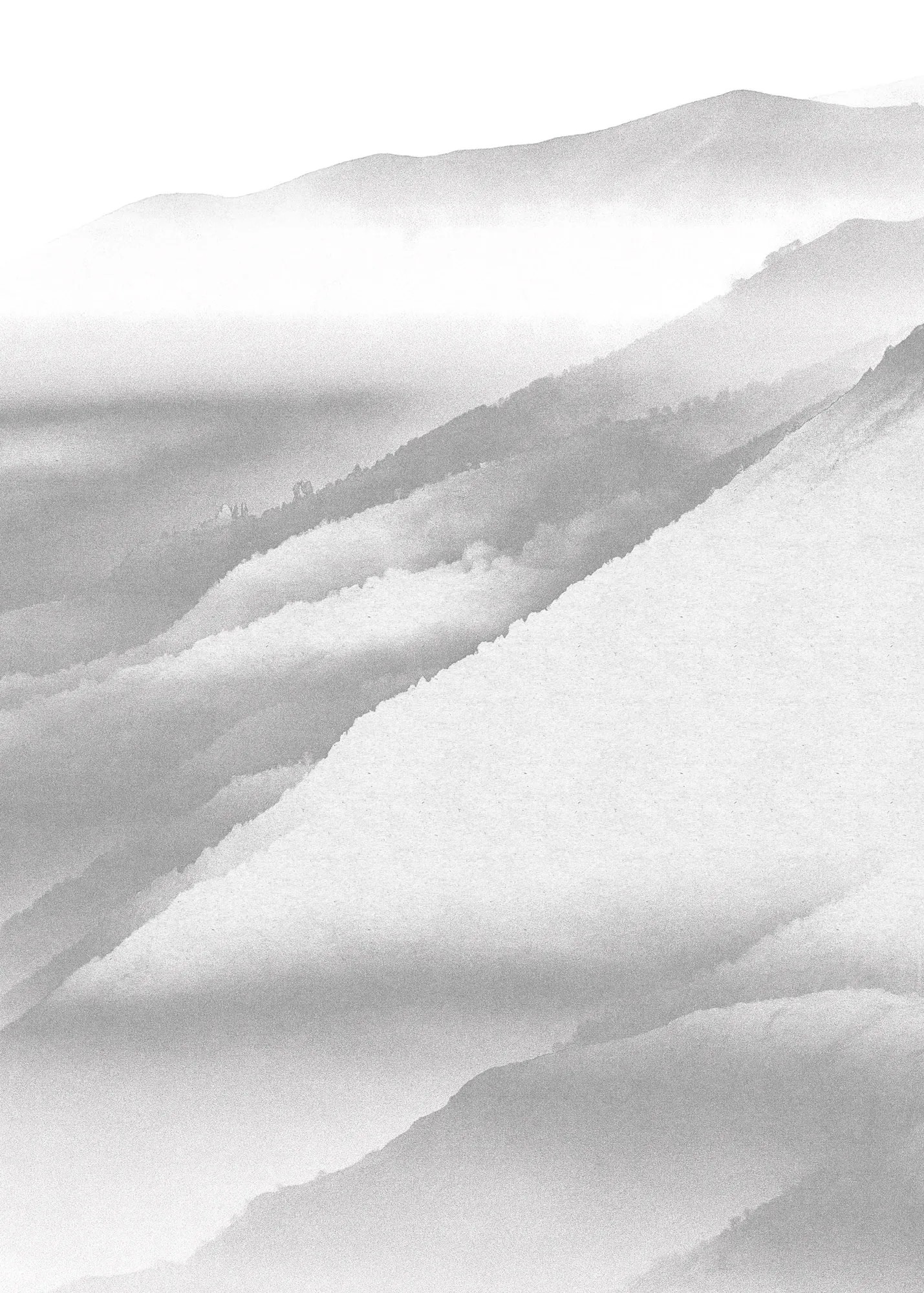 Komar vlies fotótapéta White Noise Mountain 200 cm x 280 cm Komar vlies fotótapéta White Noise Mountain 200 cm x 280 cm