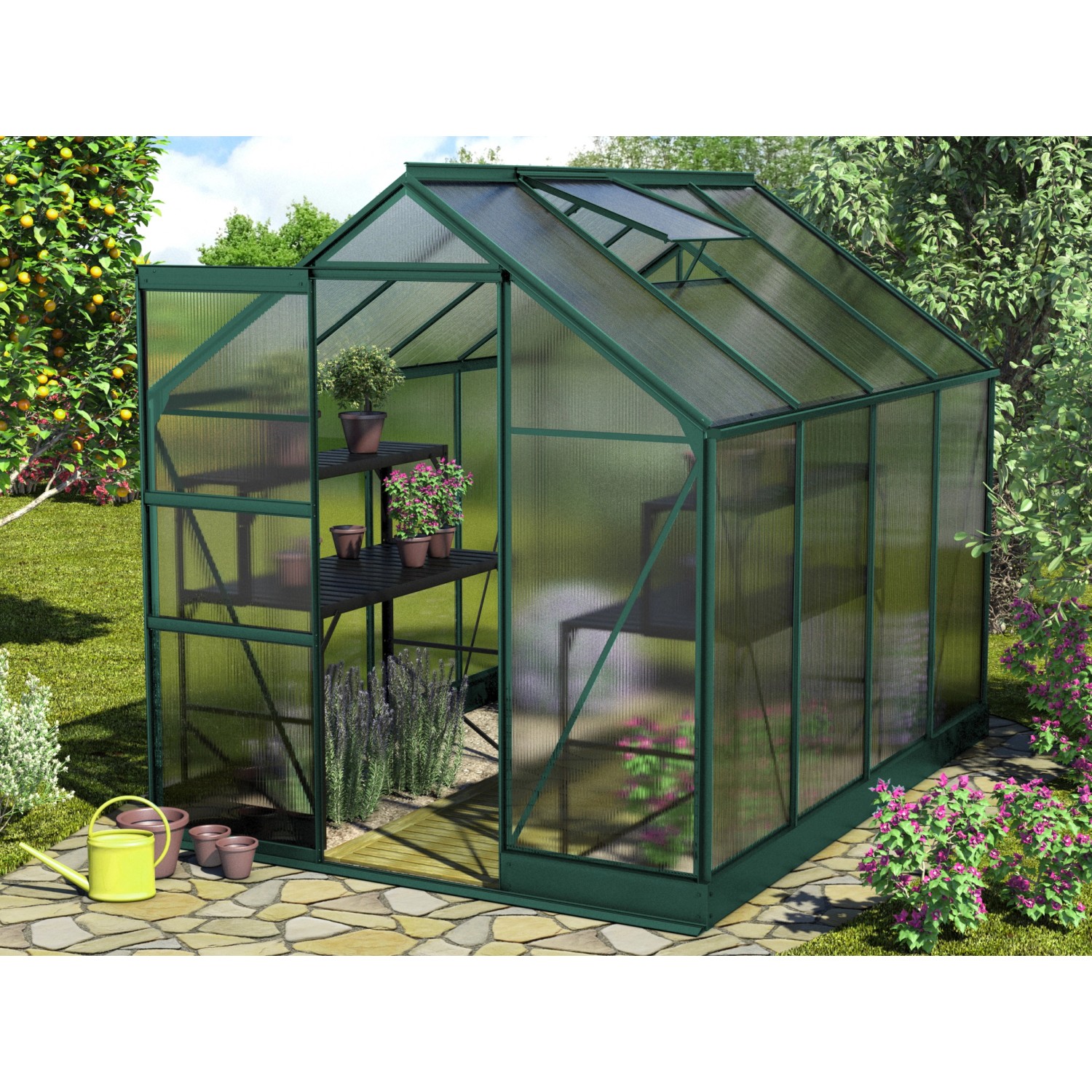 Vitavia Apollo 5000 melegház 4 mm-es légkamrás lemez smaragd Vitavia Apollo 5000 melegház 4 mm-es légkamrás lemez smaragd