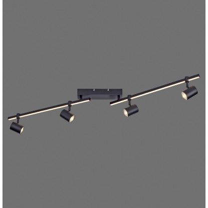 Paul Neuhaus Barik LED-es mennyezeti lámpa 4 izzós 28 W fekete 120 cm x 14 cm Paul Neuhaus Barik LED-es mennyezeti lámpa 4 izzós 28 W fekete 120 cm x 14 cm
