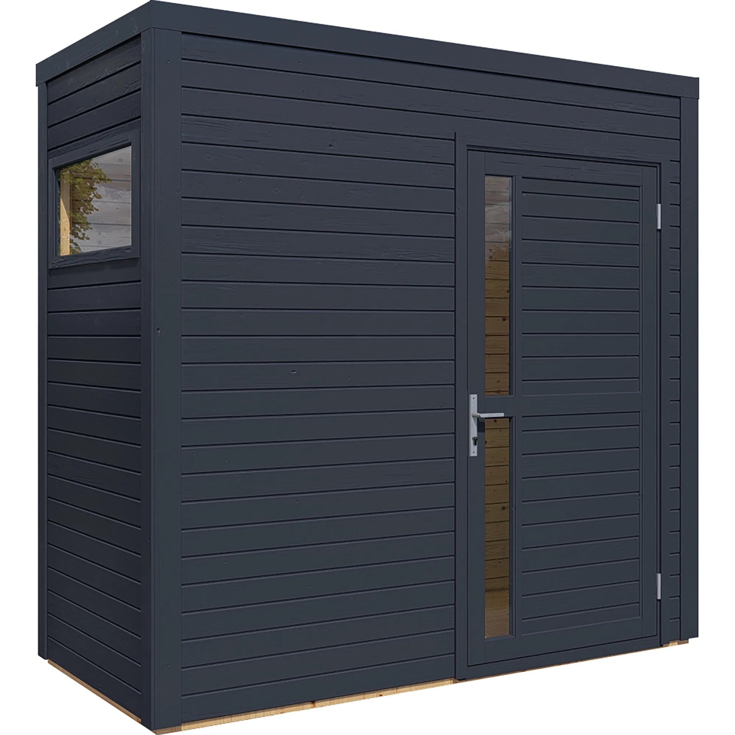 Bertilo Cubus 1 kerti faház antracit 234 cm x 115 cm FSC® Bertilo Cubus 1 kerti faház antracit 234 cm x 115 cm FSC®