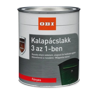 OBI kalapácslakk ezüst 3 az 1-ben 0,75 l OBI kalapácslakk ezüst 3 az 1-ben 0,75 l