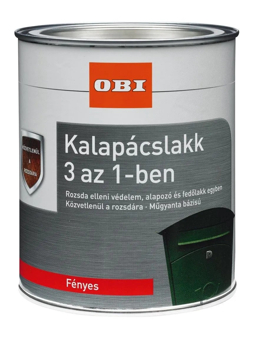 OBI kalapácslakk ezüst 3 az 1-ben 0,75 l OBI kalapácslakk ezüst 3 az 1-ben 0,75 l