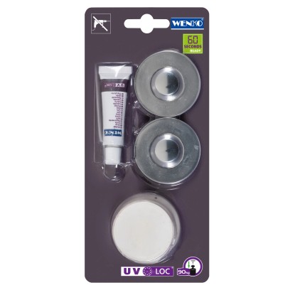 WENKO UV-Loc® rögzítőkészlet króm WENKO UV-Loc® rögzítőkészlet króm
