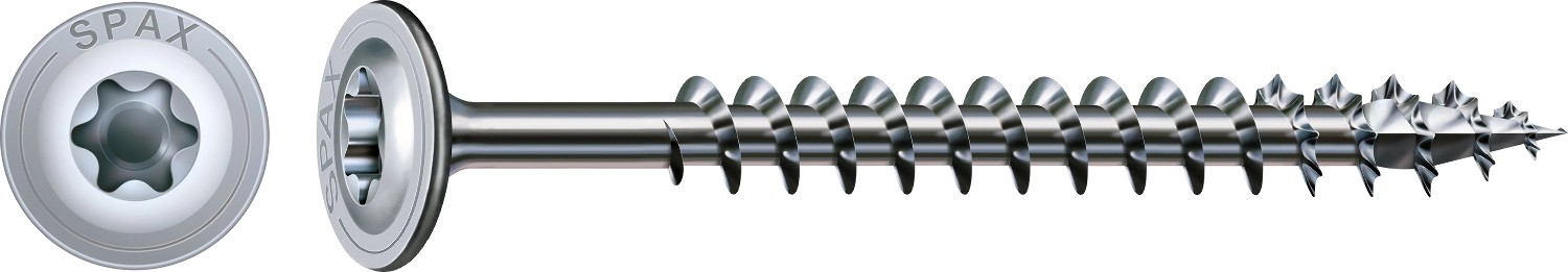 Spax T-Star tányérfejű facsavar plus-behajtással 8 mm x 100 mm 1 darab Spax T-Star tányérfejű facsavar plus-behajtással 8 mm x 100 mm 1 darab