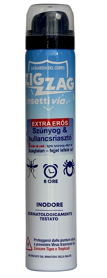 ZigZag Szúnyog- és kullancsriasztó aeroszol 100 ml illatmentes ZigZag Szúnyog- és kullancsriasztó aeroszol 100 ml illatmentes
