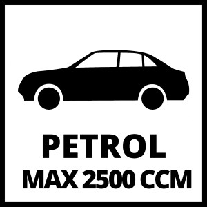 Szimbólum a BT-BO 16/1 A bikakábelhez: Max. 2500 ccm-es benzinmotorokhoz alkalmas.