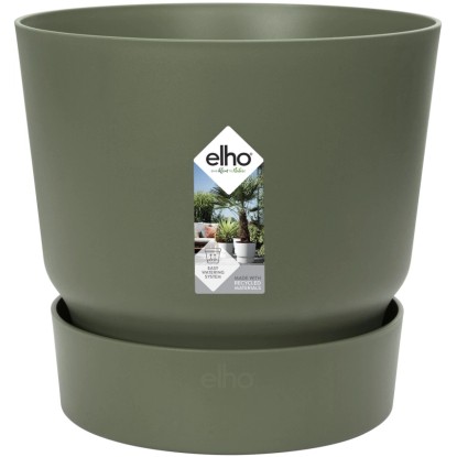 Elho Greenville virágcserép kerek 16 cm levélzöld