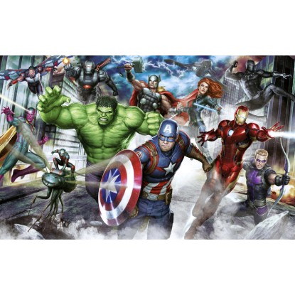 Komar nemszőtt fotótapéta Marvel Avengers Assemble színes