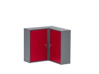 Küpper sarok faliszekrény 2 ajtós 4 polccal 60 cm x 60 cm x 20 cm sötétpiros Küpper sarok faliszekrény 2 ajtós 4 polccal 60 cm x 60 cm x 20 cm sötétpiros