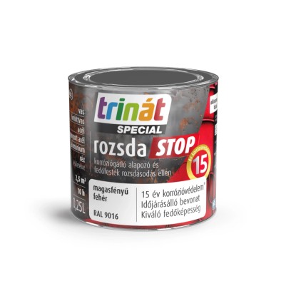 Trinát Rozsdastop  magasfényű 9016 fehér 0,25 l