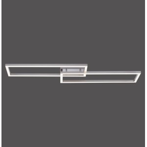 Applikációval vezérelhető LED mennyezeti lámpa Lolasmart-Maxi acélból, 110,5x26 cm, okos világításhoz.