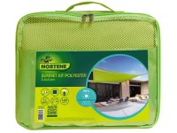 Sunnet Kit polyester napvitorla zöld 3,6 m x 3,6 m