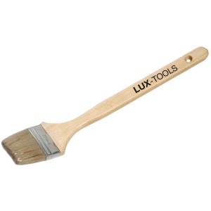 Homlokzati ecset, 75 mm széles, világos fa nyéllel és kínai sörtékkel homlokzati munkákhoz.